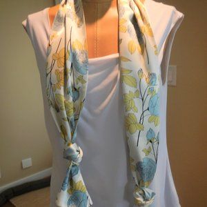 Tanner 100% Silk Floral Oblong Scarf